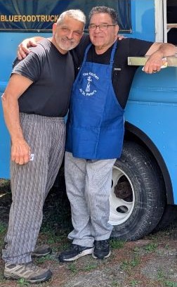 Frank and Tommy at Canaan Day, first event