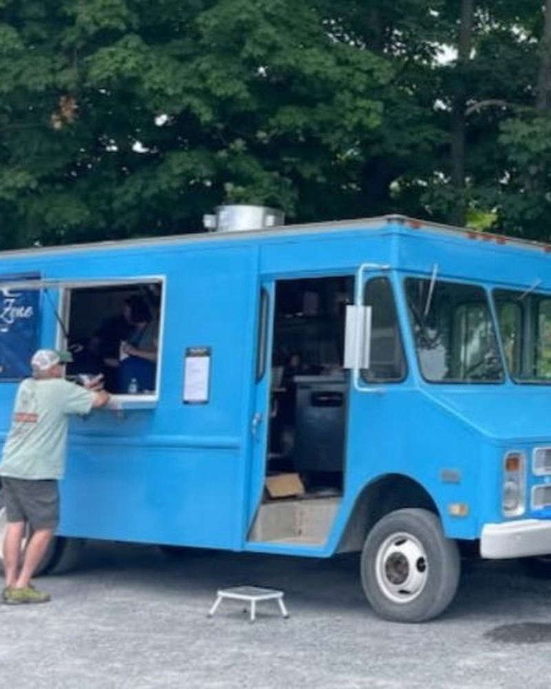 Lucci's Blue Zone truck at the Chatham Berry Farm